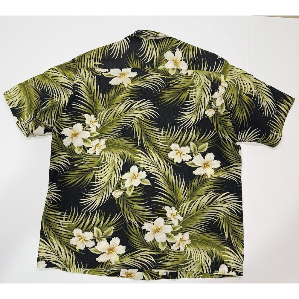VTG Styled By RJC Button Up Shirt Men's XL Hibiscus Palms Hawaiian‎ USA Made - Picture 4 of 5